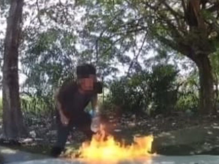 Suspek khianat, bakar kenderaan di Klang ditahan