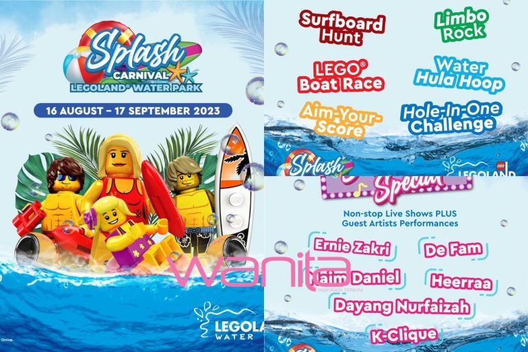 Dayang Nurfaizah bakal gamatkan Legoland Splash Carnival. Anak-anak confirm teruja, siap dapat kumpul gelang Legoland