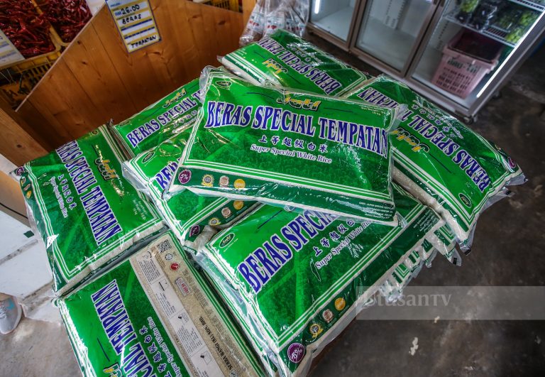 Bekalan beras putih tempatan tersedia di seluruh negara