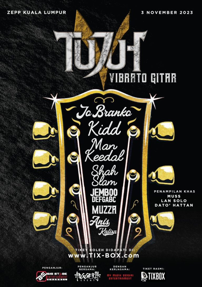 Jo Branko, Man Keedal, Kidd Search & Shah Slam antara barisan gitaris legenda yang bakal hangatkan Konsert Tujuh Vibrato Gitar