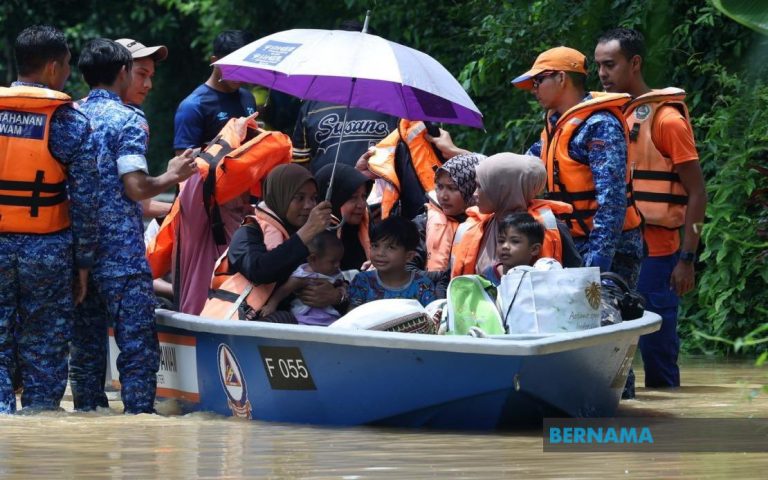 Jumlah mangsa banjir di Kelantan, Selangor menurun, Terengganu dan Perak kekal