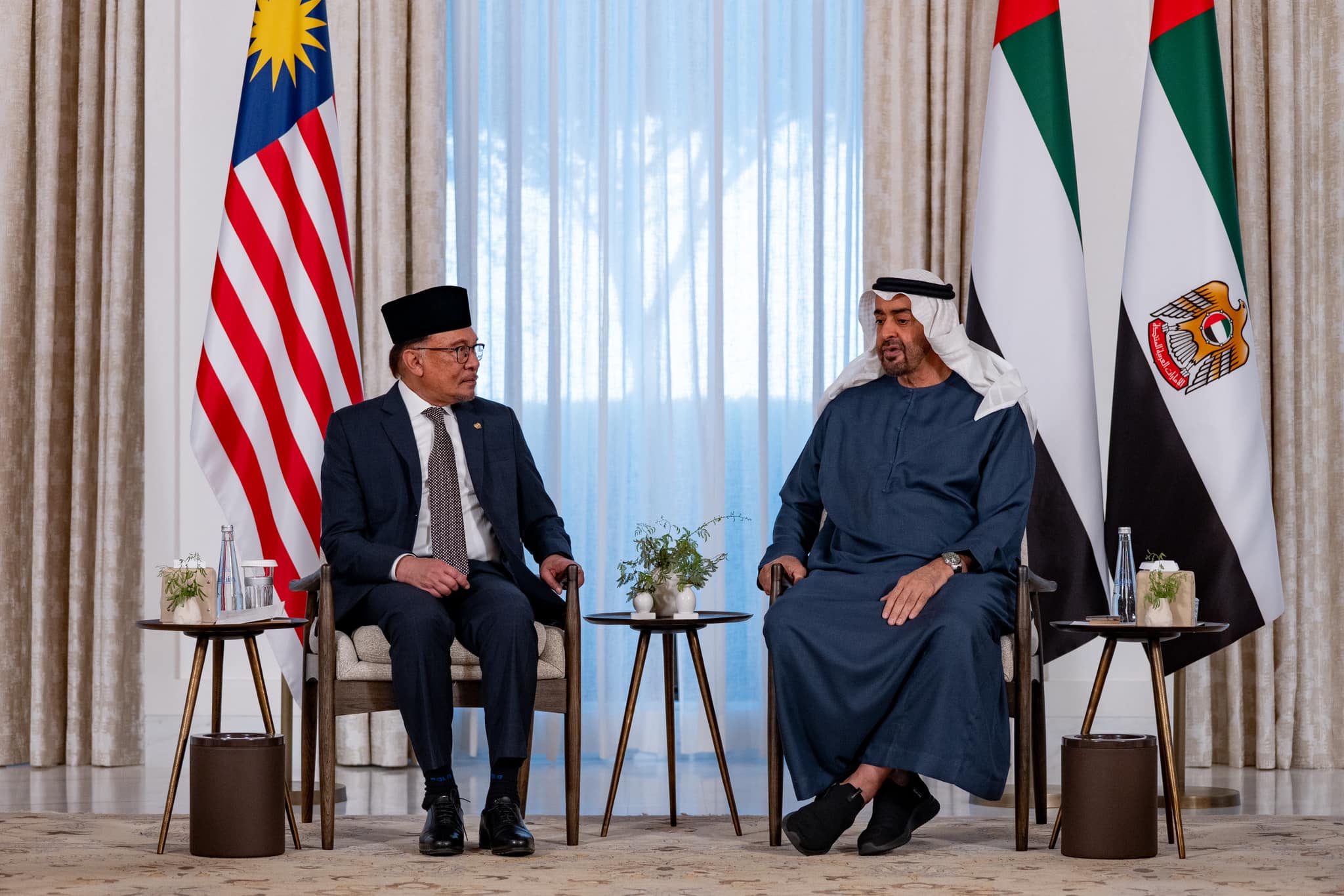 PM diterima menghadap Presiden UAE, bincang hubungan dua hala