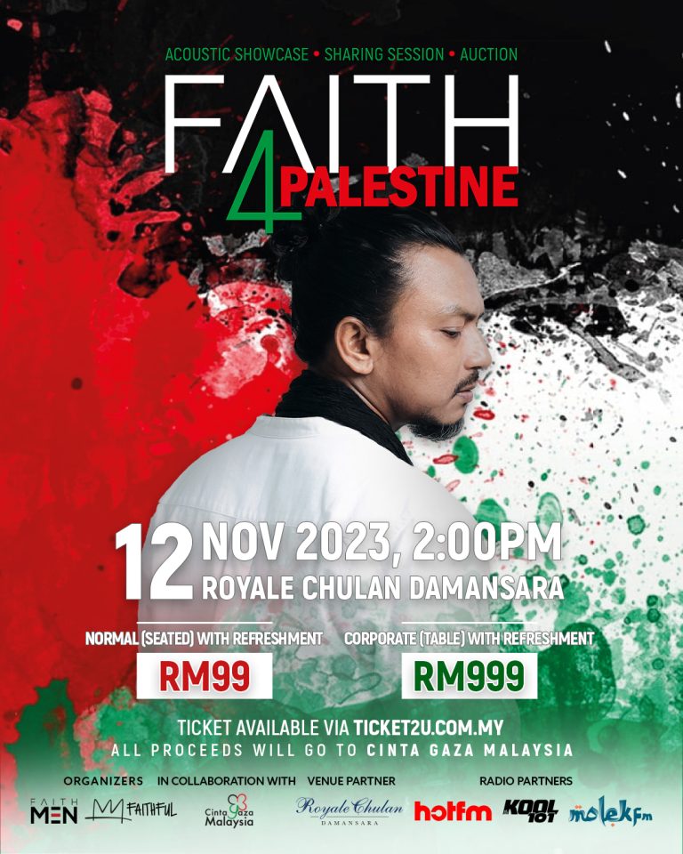 FAITH4PALESTINE: Faizal Tahir anjur acara amal sebagai tanda sokongan kepada Palestin