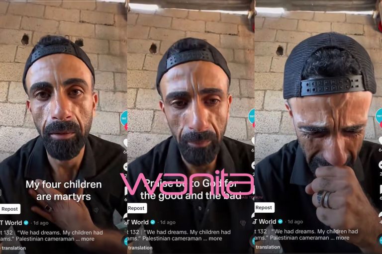 “Anak-anak saya punya impian,” – Empat anak mati syahid, jurukamera menangis dan titip rasa syukur. Netizen kagum tiada kata hinaan selain pujian kepada Allah
