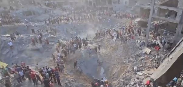 Sekurang-kurangnya 400 maut, kem pelarian Jabalya di Gaza dibom tentera Israel