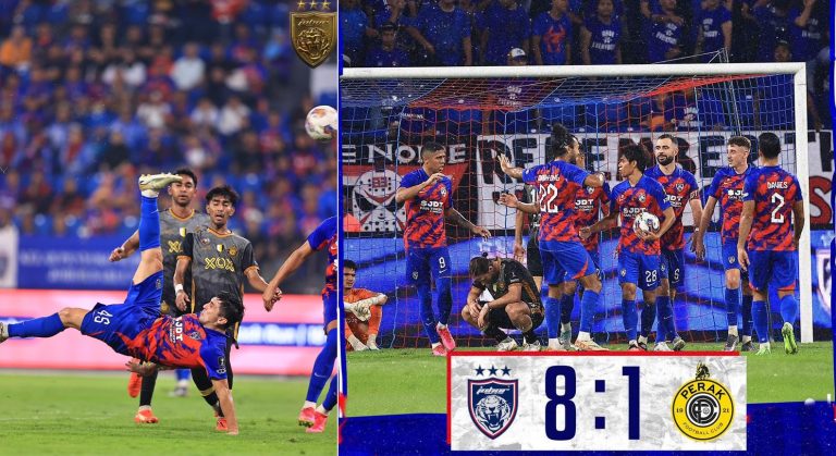 JDT ke final Piala Malaysia, belasah Perak FC dengan agregat 12-2