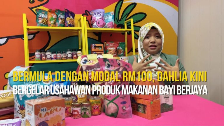 Bermula dengan modal RM100, Dahlia kini raih jualan jutaan ringgit menjual produk makanan bayi