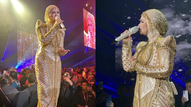 Busana Queen Of Gold seberat 40 kilogram digayakan Aina Abdul bernilai RM120,000 – “Ambil Masa Dua Minggu Untuk Siap”