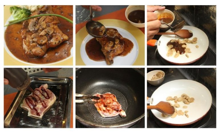 Stik Ayam Bakar Bersos Cendawan