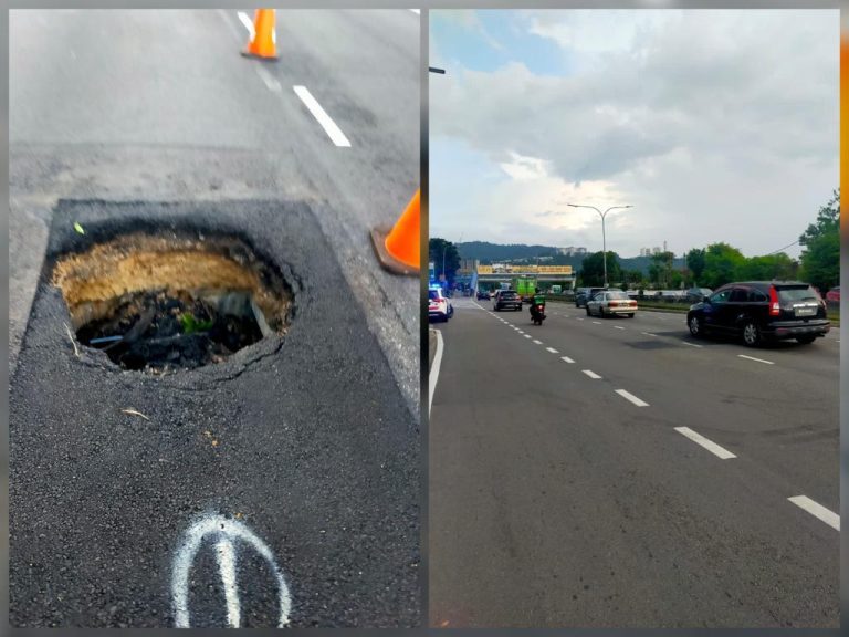 Jalan berlubang di MRR2 selesai dibaik pulih