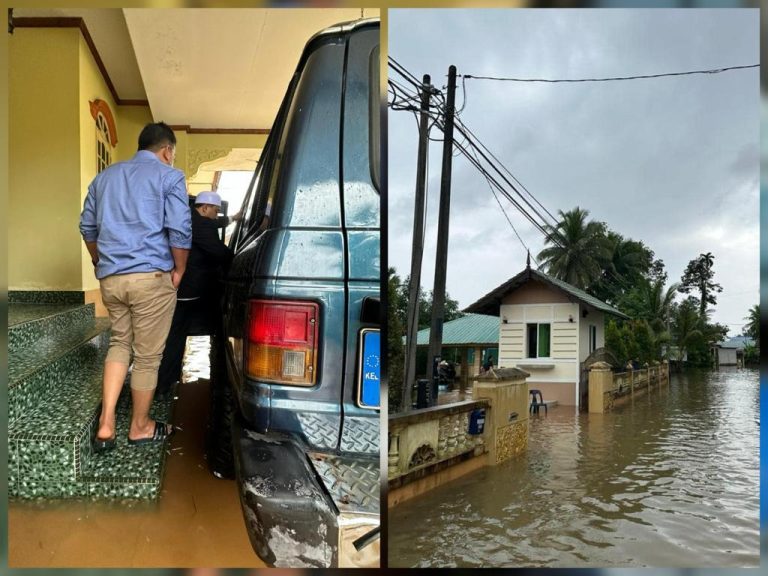Kediaman Menteri Besar Kelantan turut dinaiki air banjir