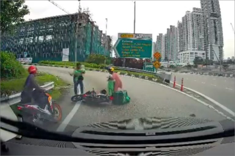 Pemandu Ford Ranger pandu melulu hingga 4 sekeluarga kemalangan ditahan