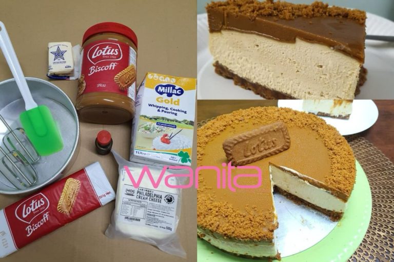 Cheesecake viral waktu PKP, senang rupanya nak buat Lotus Biscoff Cheesecake. Confirm jadi