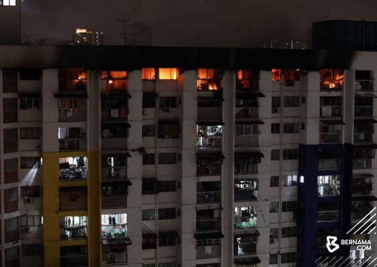Lima unit kediaman Flat Sri Sabah musnah dalam kebakaran