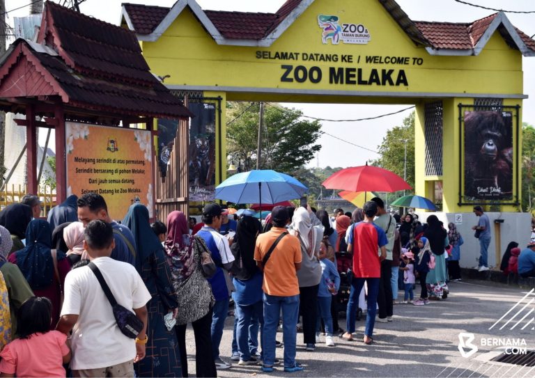 Sanggup beratur lebih dua jam masuk Zoo Melaka percuma