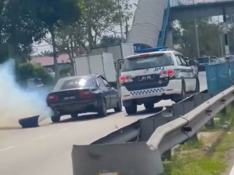 Polis buru pemandu Wira lari daripada pemeriksaan JPJ