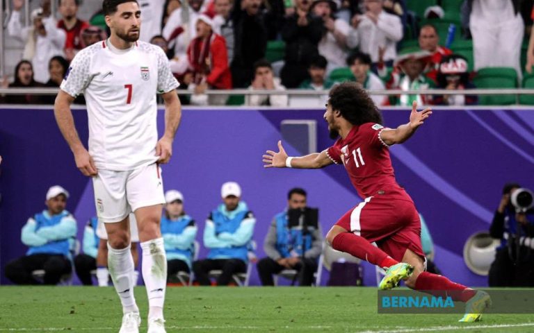 Qatar selangkah pertahan kejuaraan Piala Asia 2023 selepas rentap ego Iran
