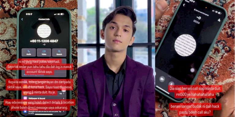 Akaun TikTok Aiman Tino kena ‘hacked’, penggodam siap minta duit RM500!