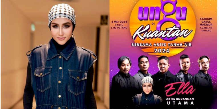 Ella diumum sebagai penyanyi jemputan konsert Ungu di Kuantan Bersama Artis Tanah Air 2024