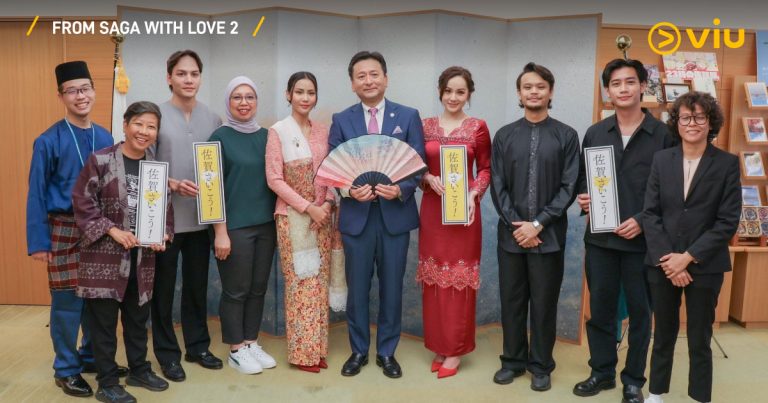 Siti Khadijah, Sophia Albarakbah, Hun Haqeem & barisan pelakon From Saga With Love 2 bertemu Gabenor Jepun