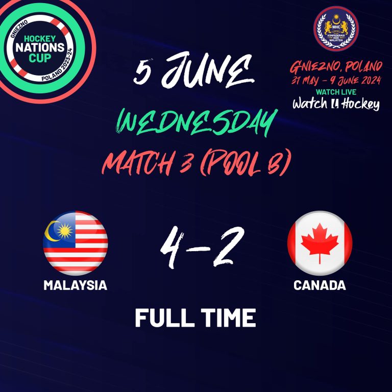 Piala Negara-Negara: Speedy Tigers atasi Kanada 4-2