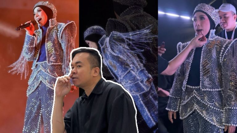 Melly Goeslow gayakan busana pereka fesyen tempatan bernilai RM130,000, Ezuwan Ismail guna 70,000 manik & mutiara hasilkan ‘masterpiece’!