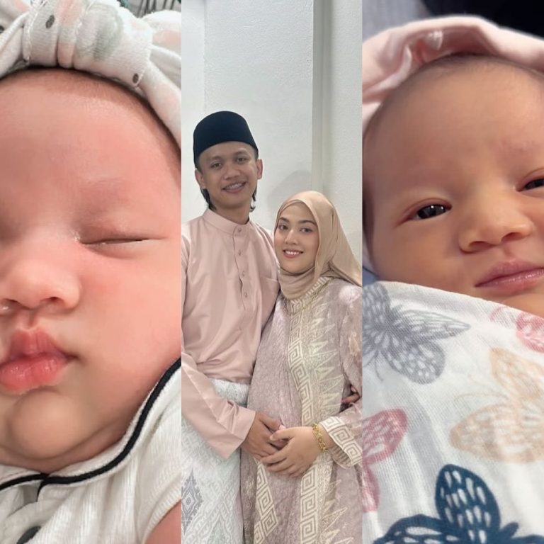 Selepas sebulan bersalin, Shila Amzah dedah wajah anak -“Muka banyak ikut papa tapi dagu tetap milik mama”