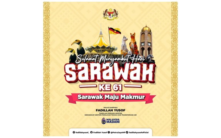 TPM, menteri ucap Selamat Hari Sarawak