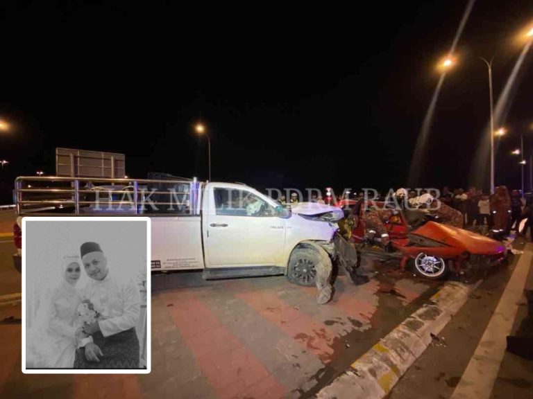 Suami isteri maut dirempuh Hilux langgar lampu merah