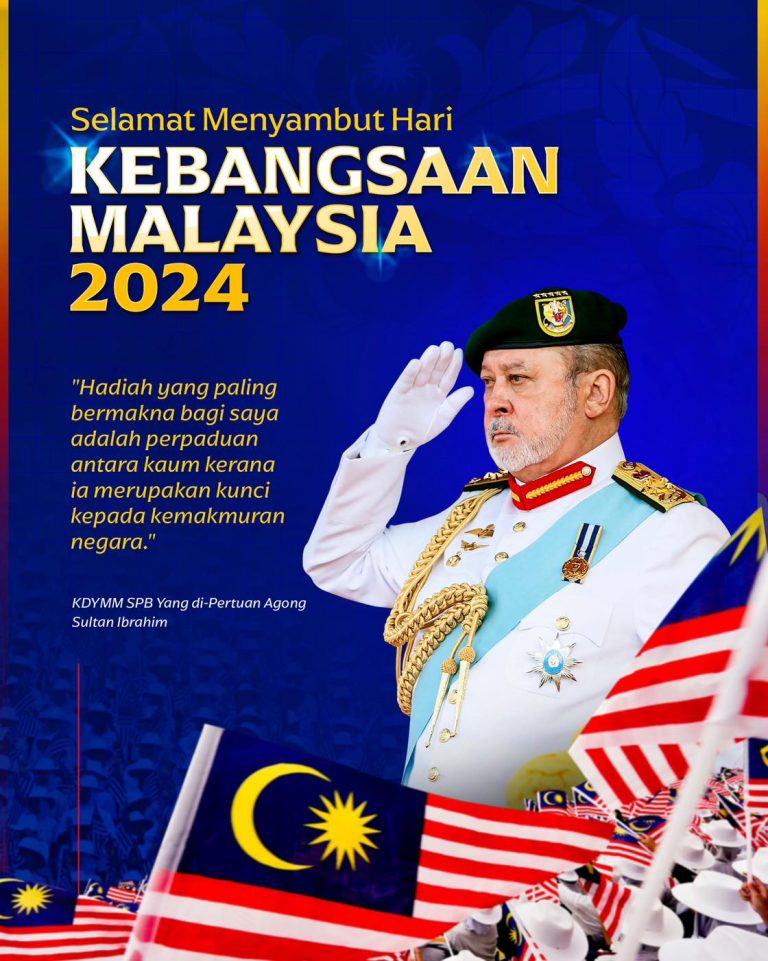 Sultan Ibrahim zahir rasa gembira dengan sambutan Hari Kebangsaan 2024 – Fahmi