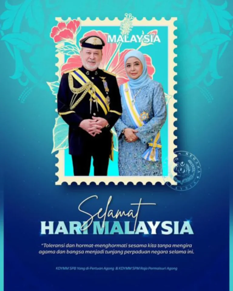 Agong, Raja Permaisuri zahir ucapan Selamat Hari Malaysia