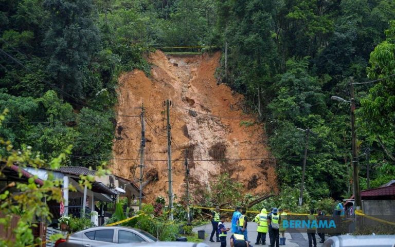 Masih ada pergerakan tanah di lokasi tanah runtuh Taman Melawati