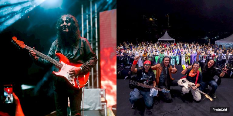 Hujan lebat tak halang peminat tunggu sampai habis Konsert Telan Kaset 90’an