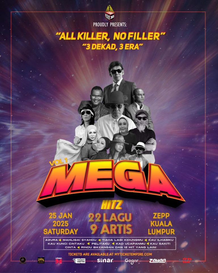 9 penyanyi legenda muzik tanah air bakal ledakan konsert Megahitz 3 Dekad Vol.1