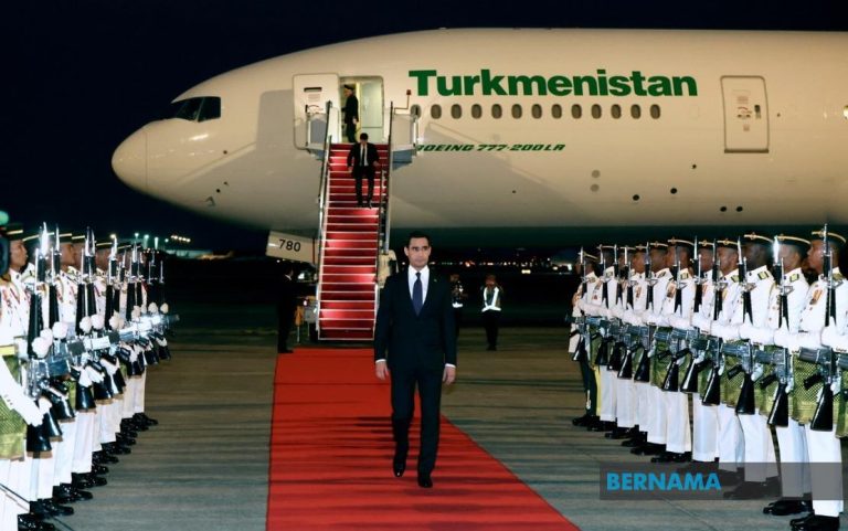 Presiden Turkmenistan, Serdar Berdimuhamedow tiba di Malaysia untuk lawatan 2 hari