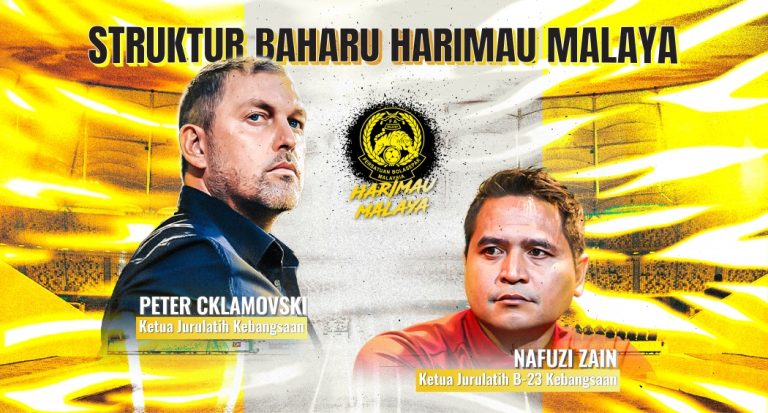 Peter Cklamovski sah kendali Harimau Malaya, Nafuzi terajui B-23