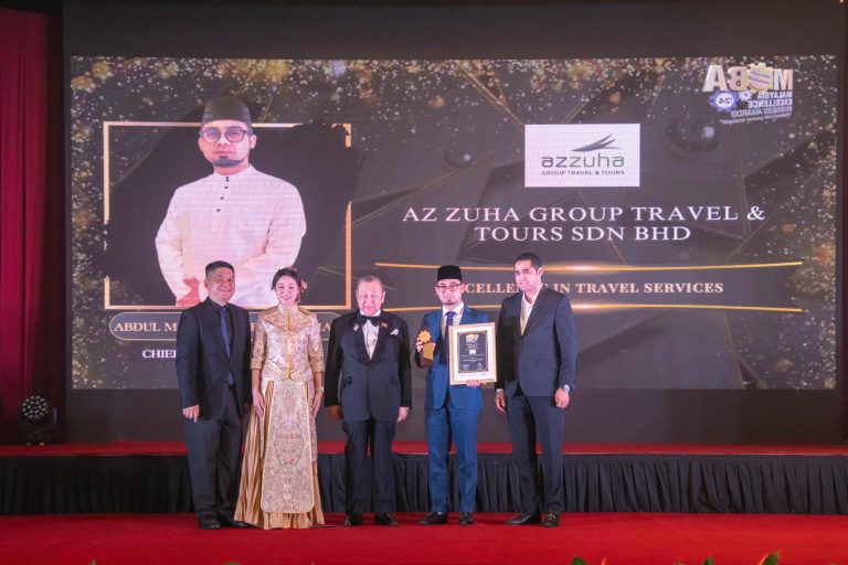 Az Zuha Group Travel & Tours ungguli Anugerah MEBA 2024 menerusi Kecemerlangan Dalam Perkhidmatan Pelancongan