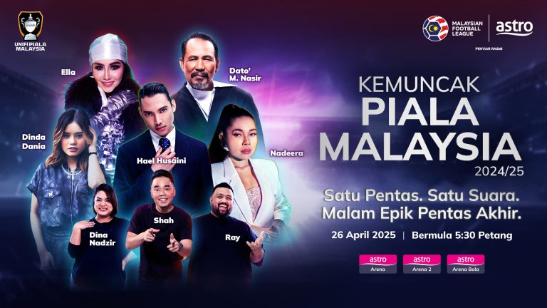 M. Nasir, Hael Husaini, Nadeera & Ella antara barisan artis ternama bakal meriahkan perlawanan akhir Piala Malaysia