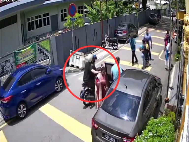 Polis buru 2 lelaki ragut rantai warga emas depan kuil