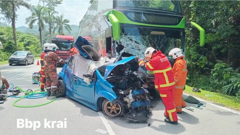 Myvi gagal memotong punca 3 sekeluarga maut, kata polis