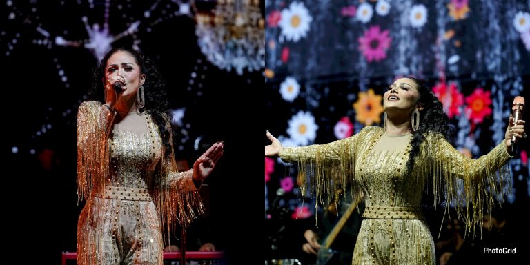 Krisdayanti sanggup turun dari pentas, menyanyi sambil berinteraksi bersama peminat, konsert Cinta Nostalgia Diva Indonesia sukses!