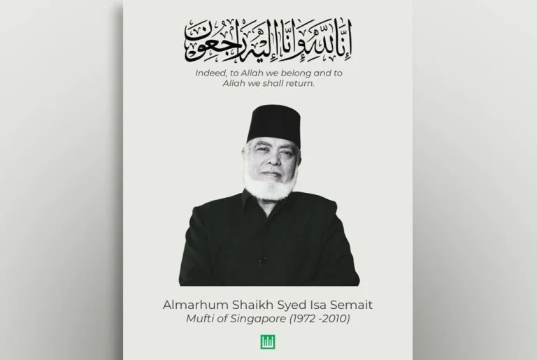 Mufti paling lama berkhidmat di Singapura, Syed Isa meninggal dunia
