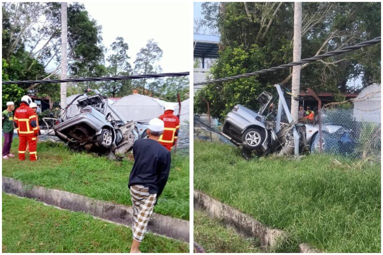 Pemuda maut kereta terbabas rempuh tiang elektrik