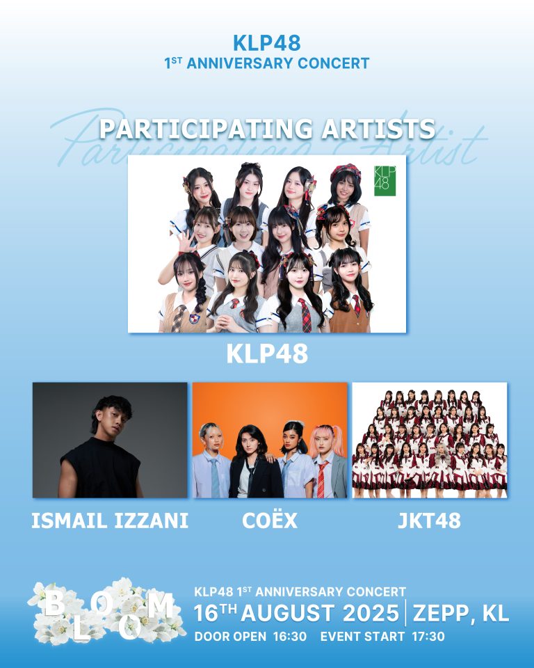 KLP48 rai ulang tahun pertama dengan konsert istimewa “〜BLOOM〜” turut tampilkan JKT48, Ismail Izzani & COËX sebagai artis jemputan