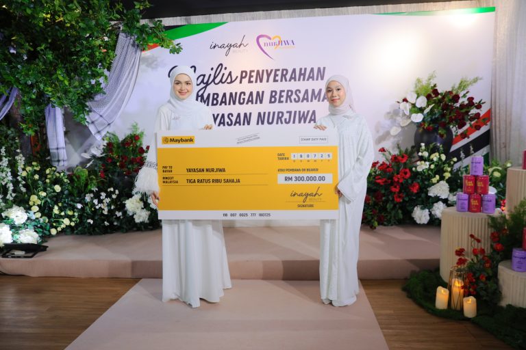 Baik pulih masjid di Palestin, Inayah Beauty salurkan sumbangan RM300,000 kepada Yayasan Nurjiwa