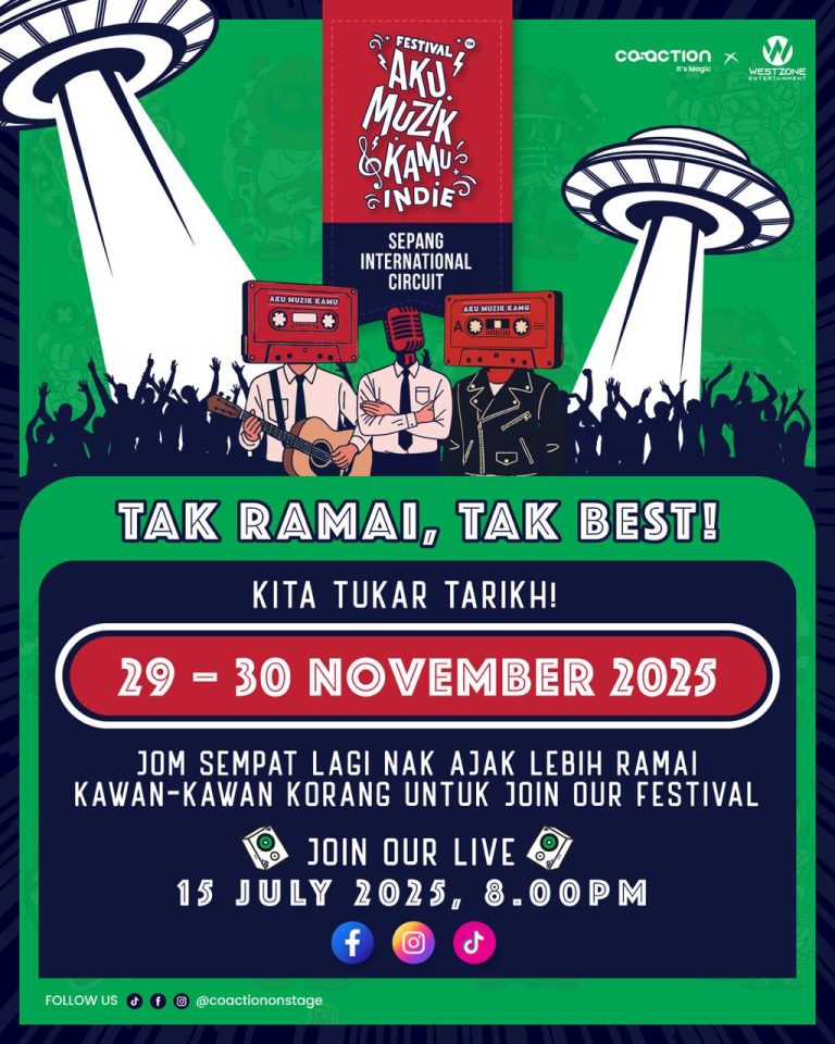 Kurang sambutan, festival Aku. Muzik & Kamu Indie 2025 ditunda pada 29 & 30 November – “Kurangnya sokongan jejas kelangsungan inisiatif muzik tempatan”