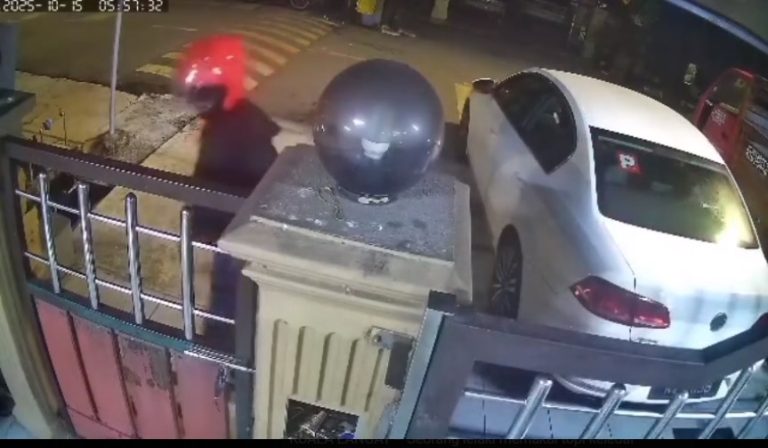Lelaki helmet merah pecah rumah, larikan RM3,000 di Banting diburu polis