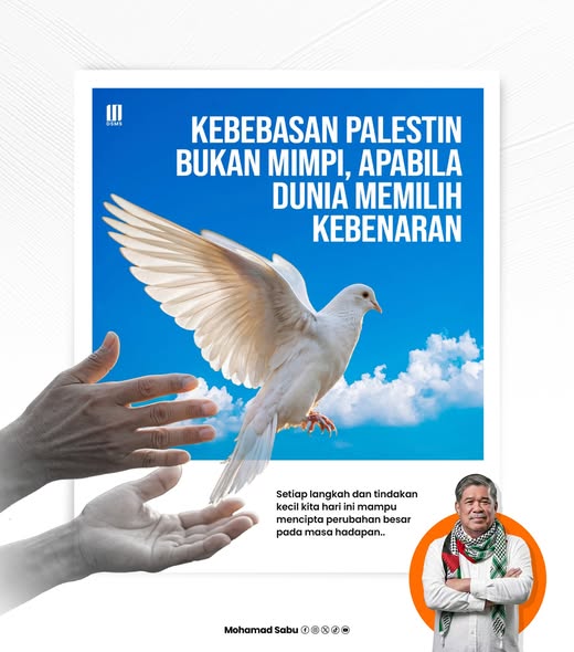 Teruskan bersuara, ambil peduli akan Palestin