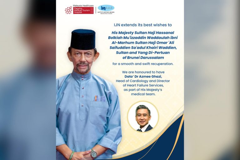 Pakar jantung IJN dipilih sertai pasukan perubatan Sultan Brunei