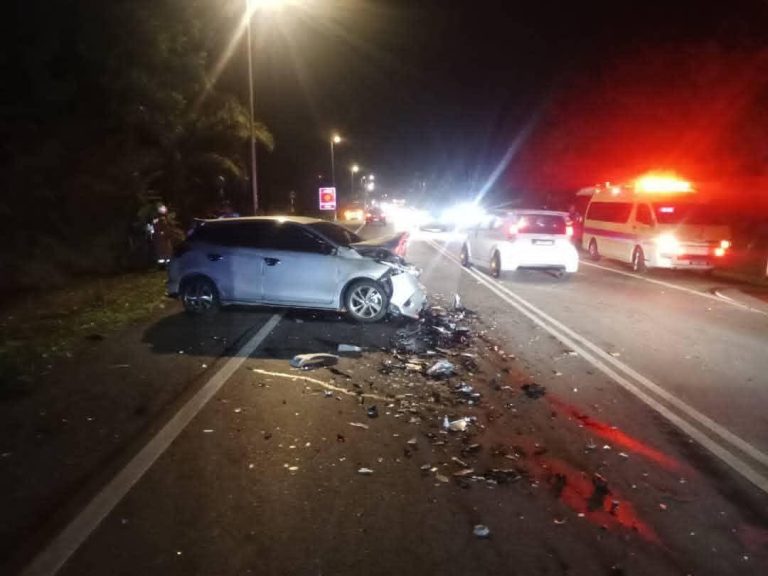 Jururawat maut, kenderaan dinaiki bertembung Toyota Yaris hilang kawalan